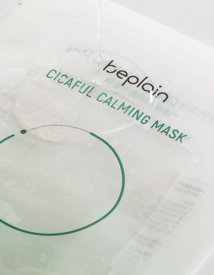 beplain cicaful calming mask hydrating and soothing